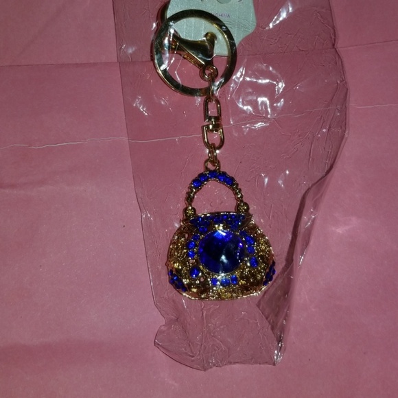 NWT JEWELED STILETTO BOOT & HANBAG KEYCHAIN SET - Picture 4 of 5